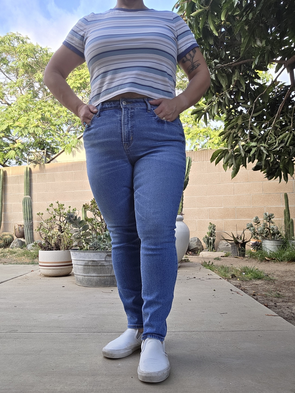 Old Navy Women's Blue High-Rise Skinny Jeans